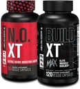 Jacked Factory N.O. XT Nitric Oxide Supplement (90 Count) & Build XT Max Elite Muscle Builder (120 Count)
