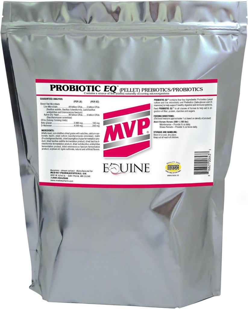 MVP Probiotic EQ (10lb) for Healthy Digestive Tract and Immune Function in Horses