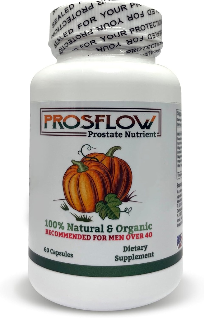 Prosflow Organic Prostate Nutrient 60 Capsules, Support for Men's Health