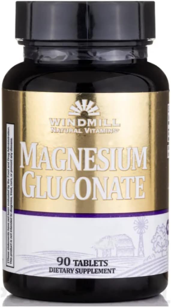 Magnesium Gluconate 90 Tabs - From Windmill (2Pk)
