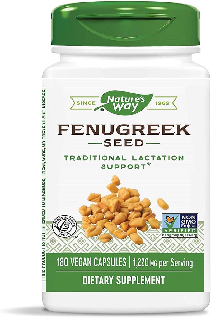 Nature's Way Fenugreek Seed 610 mg, 180 Capsules