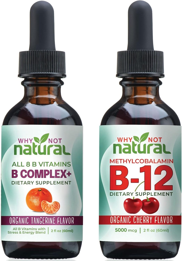 Why Not Natural B Complex and B12 Liquid Drops for Energy
