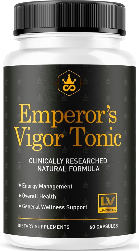 Emperor's Vigor Tonic Capsules, Emperor's Vigor Tonic Pills Advanced Formula, 60 Capsules for 30 Days