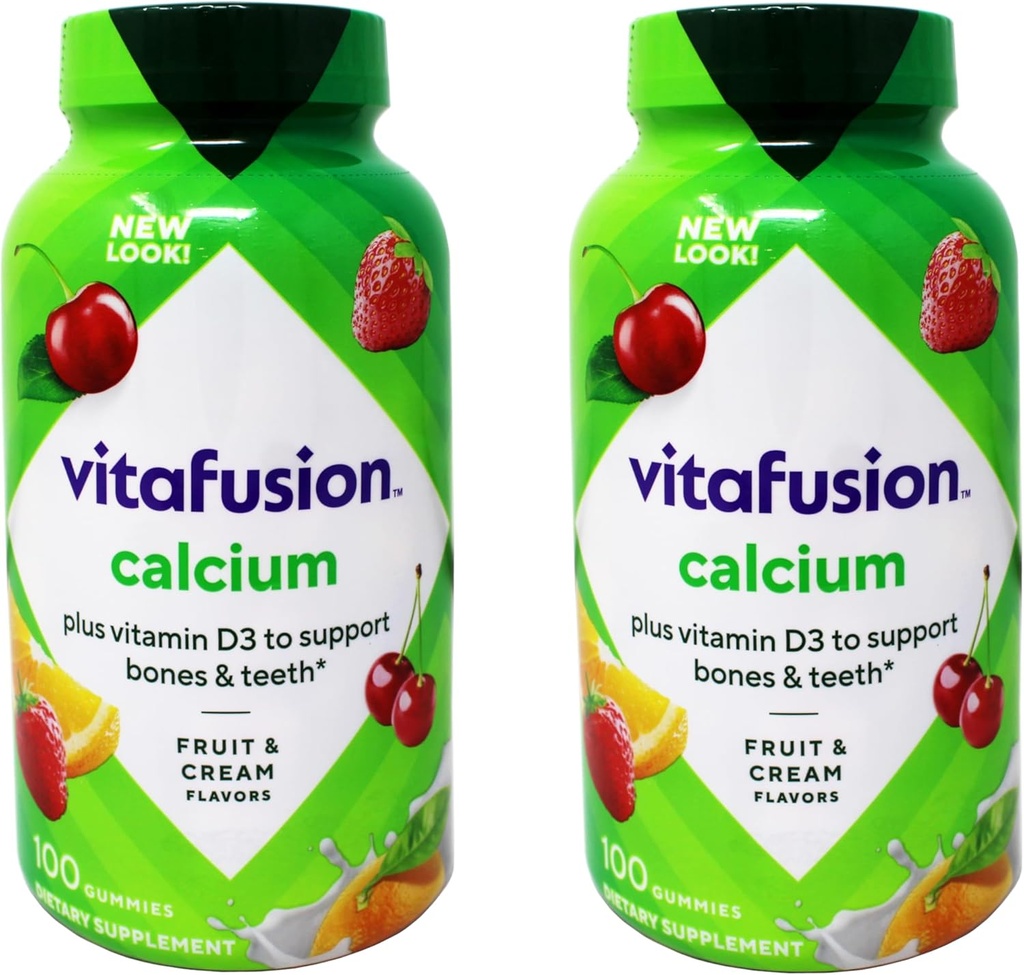Vitafusion Calcium + D3 Gummies (200 Count)