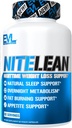 Evlution Nutrition Night Time Fat Burner Support - Overnight Sleep and Weight Loss Support Pills with Thermogenic Green Tea and White Kidney Bean Extract - Diet Pills That May Help Stubborn Fat Loss