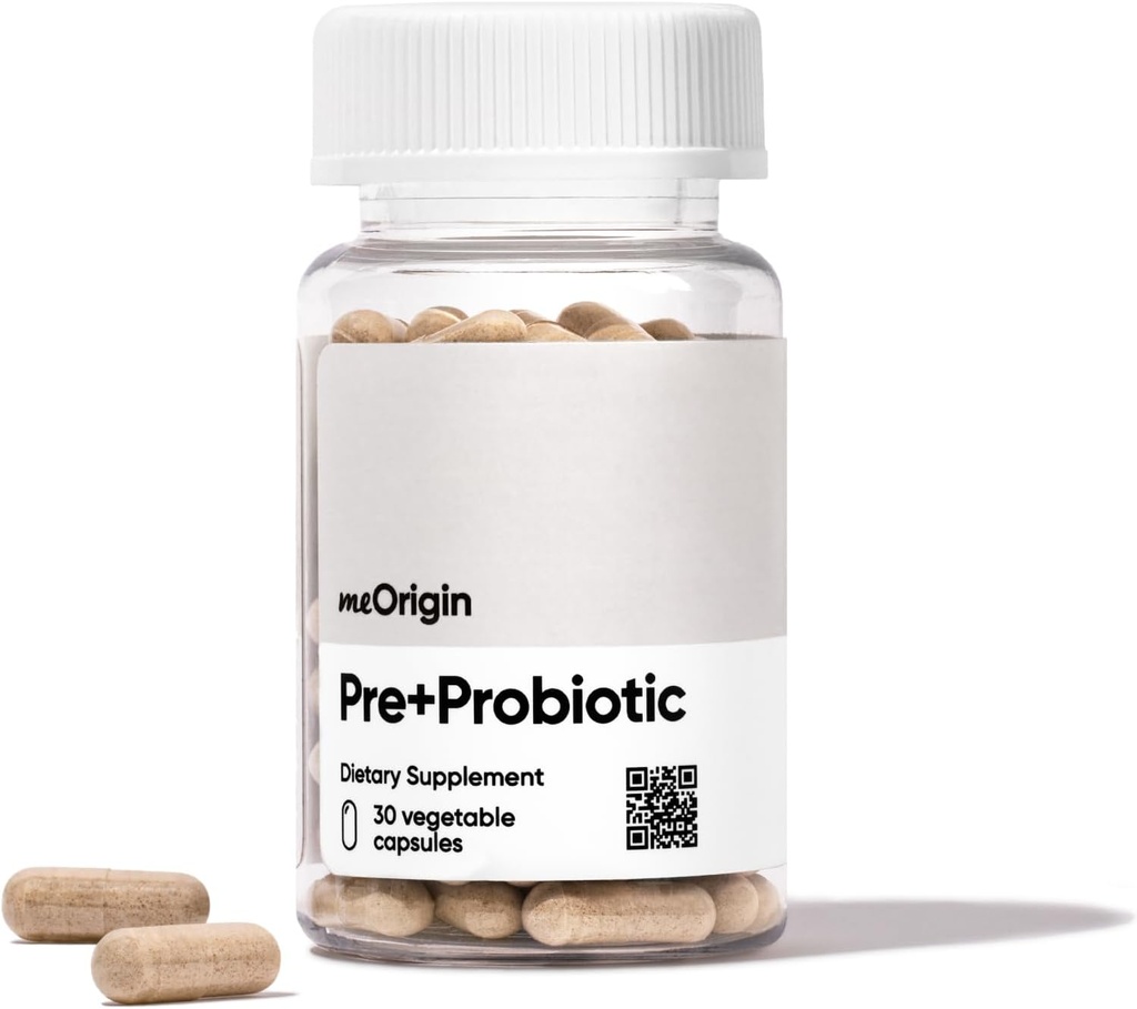 Prebiotic, Probiotic, Postbiotic, 3-in-1 Formula with 18 Enzymes, Pre + Pro + Postbiotic for Women & Men for Gut Health, Bloat Support, Immune Support, 30 Day Supply