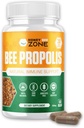 Bee Propolis Capsules – 100% Natural Energy and Immune Support Supplement | Non-GMO, Gluten-Free, 60 Easy-to-Swallow Veggie Capsules