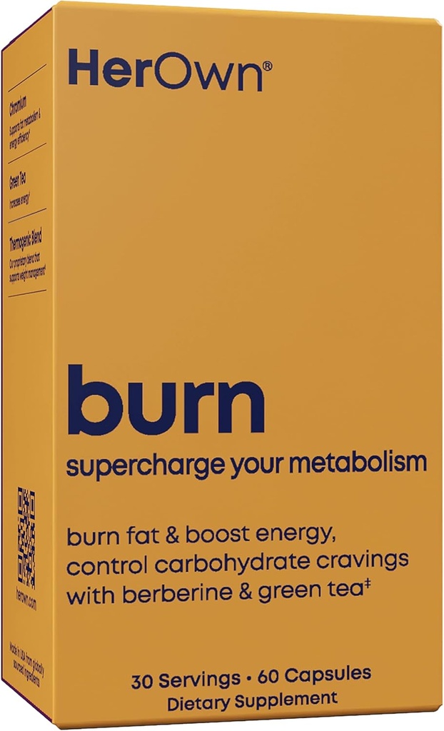 her own Boost, Helps Boost Energy, Supports Metabolism, Proprietary Thermogenic Blend, Green Tea Leaf Extract, Gluten and Soy Free, Vegan, 60 Capsules, 30 Servings, Small, Multi