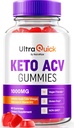 Ultra Quick Keto ACV Gummies for Weight Loss, UltraQuick Keto+ACV Formula, Premium Keto Plus ACV Formula, Natural Apple Cider Vinegar 1000MG, Official UltraQuick Gomitas Review (60 Gummies)