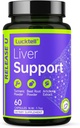 Liver Support Supplement – Liver Cleanse Detox & Repair with Milk Thistle, Turmeric, Dandelion & Artichoke Support | 7-in-1 Herbal Formula Protect Liver | 60 Capsules, 30-Day Supply, Made in USA