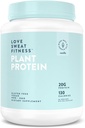 Love Sweat Fitness Organic Vegan Protein Powder | Vanilla | 28 Servings, 20g Protein, No Sugar, Vegan, Gluten Free, Non-GMO