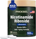 New Supplement Nicotinamide Riboside Resveratrol-900mg, Supplement for Men and Women(80 Capsules)