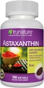 Generic trunatur Astaxanthin 6 mg. - Enhances Skin Elasticity, Moisture, Texture and Tone - 100 Softgels