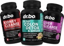 Colon Cleanser Detox & Kidney Liver Cleanse - 15 Day Colon Cleanse Pills, Kidney Liver Detox Support Supplement - Bowel Movement Supplements, Kidneys, Bladder, Urinary Tract, Gallbladder Pills