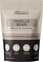 JUST INGREDIENTS Vanilla Bean Protein Powder – 20-Serving Blend with 100% Grass-Fed Whey & Organic Plant Proteins – Real Vanilla Bean & Cinnamon – Supports Muscle Recovery, Energy*