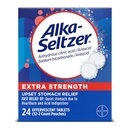 Alka-Seltzer Effervescent Extra Strength - 24 Tablets, Pack of 3