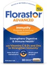 Florastor Select Immunity Boost Daily Probiotic & Immune Support Supplement for Women and Men, Saccharomyces Boulardii CNCM I-745 Plus Zinc, Vitamin C & D3 (30 Capsules)