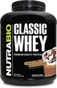 NutraBio Classic Whey Protein Powder- Full-Spectrum Amino Acid Profile - No Fillers, Artificial Colors, Preservatives - Low Glycemic Index - Chocolate Milkshake, 5 Pounds