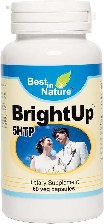 BrightUp™-5 HTP - Healthy Mood Support Supplement with Griffonia simplicifolia Extract, The Intermediate Metabolite Between The Amino Acid L-tryptophan and Serotonin.