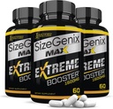 (3 Pack) Sizegenix Max 1600MG Advanced Men's Health Formula 180 Capsules