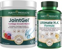Purity Products Bundle - JointGel (Berry Flavor) + Ultimate HA Joint Gel Berry Powder (Bioactive Collagen Peptides + MSM) - Ultimate H.A. (BioCell Collagen, Quercetin, Hyaluronic Acid + More)