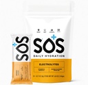SOS Hydration Electrolyte Powder Drink Mix | 24 Servings | Essential Vitamins Low Sugar Keto-Friendly | Mango