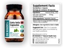 DR WAKDE'S Gotu kola Capsules (Mandukparni, Centella asciatia, 60 Veg Caps, Plant-Based Supplement, Ayurvedic Herb, All Natural, Vegan)