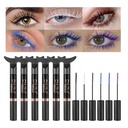 DNM Colored Mascara for Eyelashes,Mermaid Colorful Mascara Waterproof,6Pcs/Set,Black,White,Blue,Purple,BrownCharming Long lasting Cruelty Free & Vegan Voluminous Maskara for Women Eye Makeup