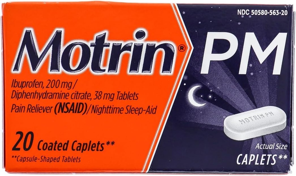 Motrin Ib Pm Caps Pack 2 Size 20ct