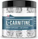 Earthborn Elements L-Carnitine (200 Capsules), Pure & Undiluted, No Additives