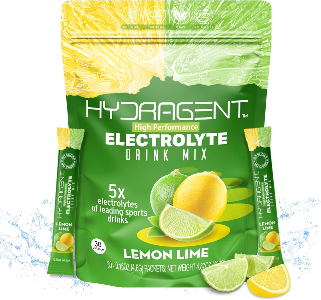 Zero Sugar Electrolyte Stick Packs | 1200mg Core Electrolytes | Magnesium & Potassium for Hydration & Recovery