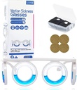 Anti- Motion Sickness Glasses,Motion Sickness Bands(Random Color),Motion Sickness Patch,Antiemetic,Three in One Package for Adults or Kids