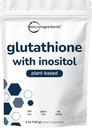 Glutathione Supplement, Pure Glutathione Reduced Powder with Inositol, 5 Ounce (9 Months Supply), 2 in 1 Formula, Powerful Ingredients for Antioxidants, Supports Liver Function, Vegan