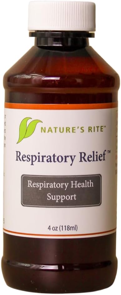 Nature's Rite Respiratory Relief with Colloidal Silver and Peppermint Oil - Support for Breathing Comfort - 4oz (New) - 1 Count