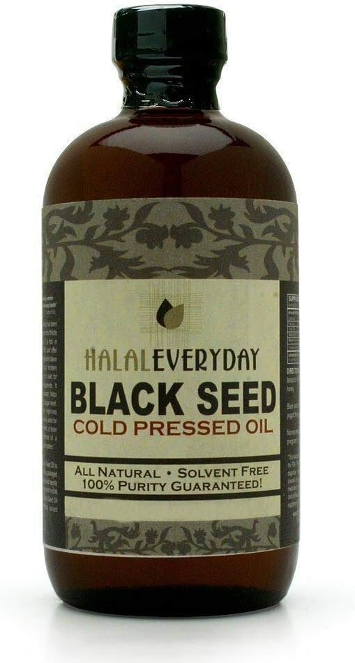 8 Oz Black Seed Oil, 100% Pure Black Cumin Seed Oil Cold Pressed in the USA (Black Seed Imported From India and Egypt) Ships in food grade plastic amber bottle - NON GMO - Vegan