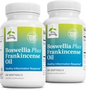 Terry Naturally Boswellia Plus Frankincense Oil - Joint Support Supplement to Support Mobility & Joint Comfort - Support Cellular Health with Boswellia & Frankincense Oil - 60 Softgels (Pack of 2)