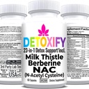 SHIZAM Milk Thistle NAC Supplement N-Acetyl Cysteine for Glutathione | Detox Cleanse Supplement | Liver Health Formula w Berberine Artichoke Extract Dandelion Root Beetroot Glynac Powder
