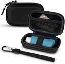 Inhaler Case, Hard Shell Protective Travel Carrying Case, Fits Standard Rescue & New Albuterol Inhaler Devices Up to 4 Inches, Device Not Included, Black