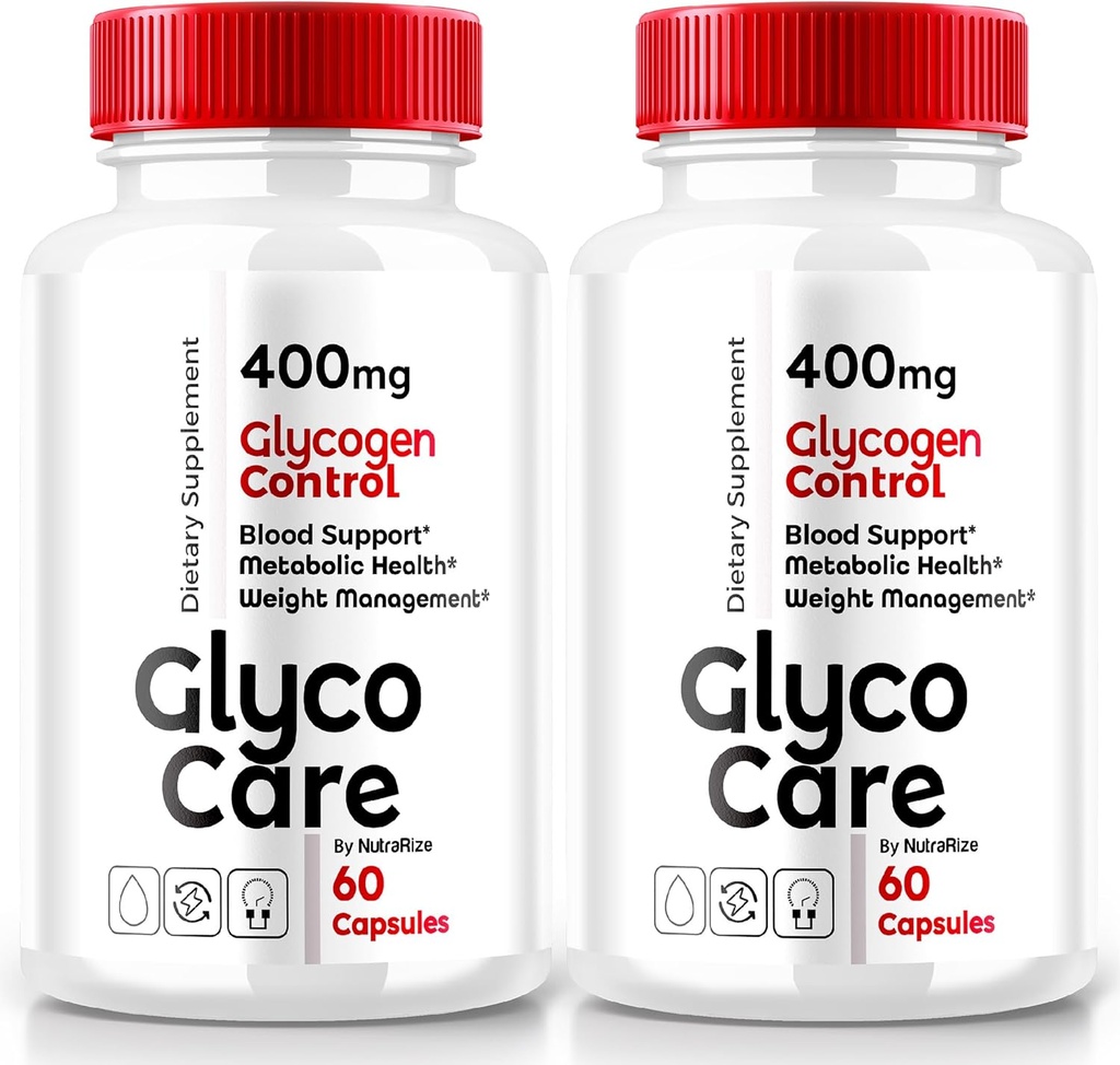 (2 Pack) Glyco Care Capsules, Glyco Care Advanced Blood Support Supplement, Glyco Care Health Support Pills, Maximum Strength Formula for Overall Wellness, All Natural GlycoCare Reviews (120 Capsules)
