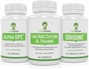 VitaMonk Brain Boost Bundle - Alpha GPC, Uridine, and Low Dose Caffeine + L-Theanine Duo