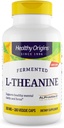 Healthy Origins L-Theanine 100 mg (AlphaWave, Supports Relaxation Without Drowsiness, Brain Support, Non-GMO, Gluten Free), 180 Veggie Caps