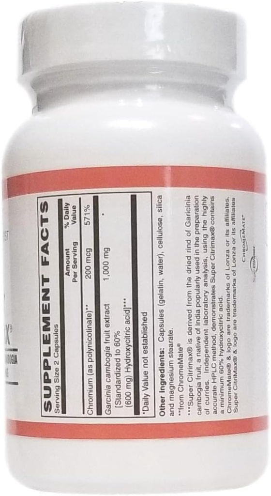 Super Citrimax, 1000mg Garcinia Cambogia, 90 Capsules
