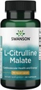 Swanson L-Citrulline Malate - Amino Acid Supplement Promoting Energy Production & Healthy Blood Circulation - Natural Formula Supporting Overall Wellness - (60 Capsules, 750mg Each)