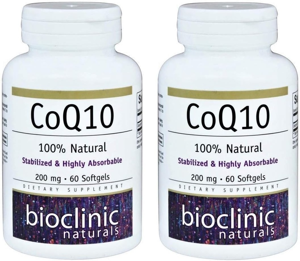 CoQ10 200mg 60 Softgels (Pack of 2)