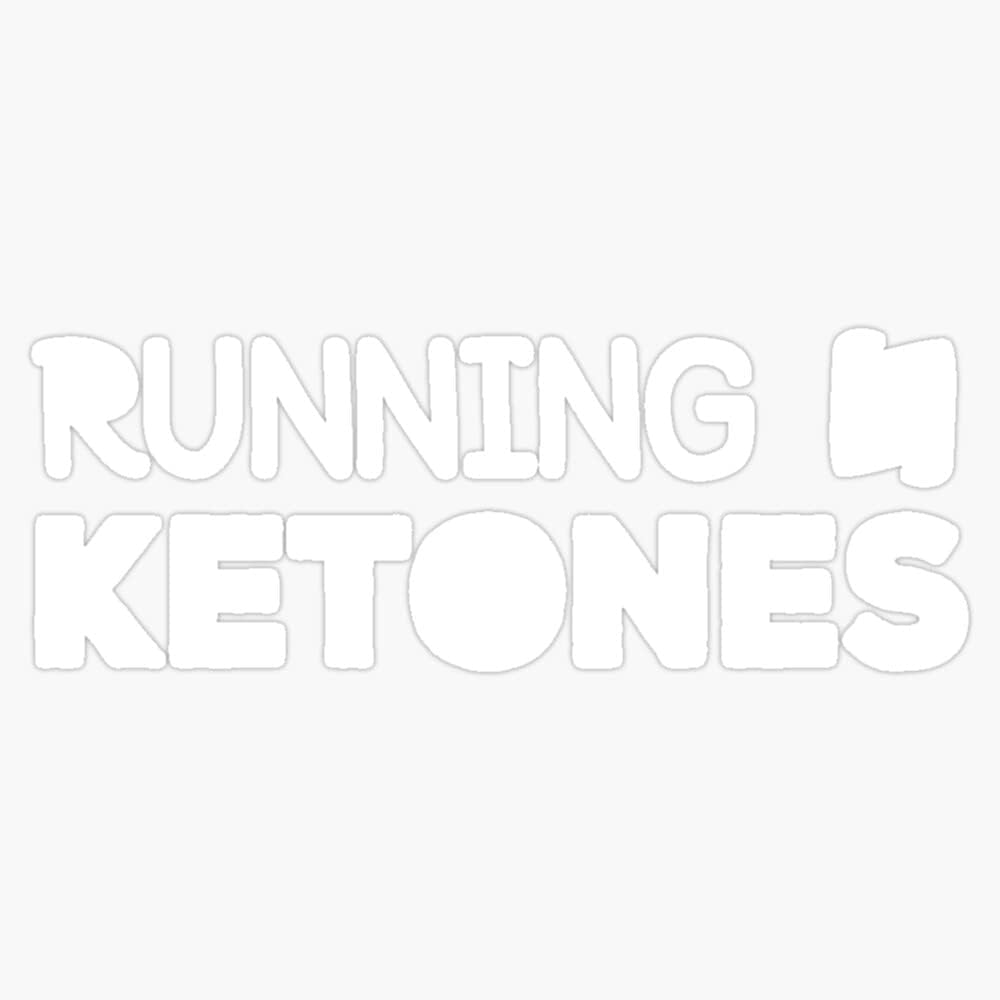 Magnet Running On Ketones Keto Diet Gym Workout Magnet Vinyl Magnetic Sticker Size 5"