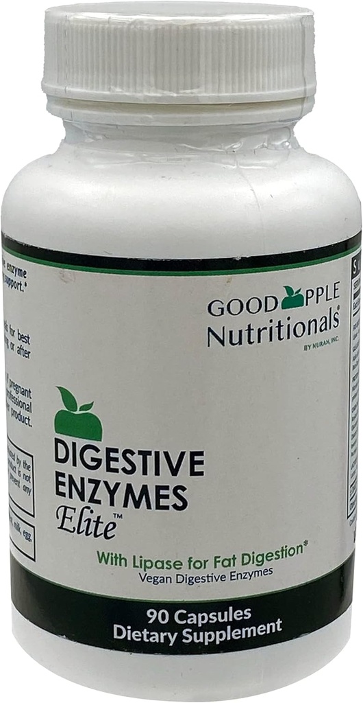 Digestive Enzymes Elite to Support Gallbladder & Bloating | Vegetarian, Vegan, Natural | 90 Caps