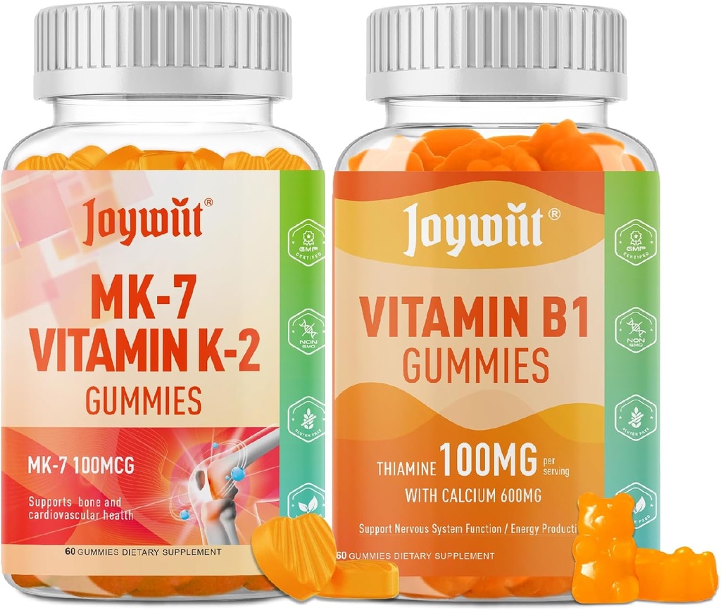 Vitamin B1 Gummies and Vitamin K2 MK7 Gummies