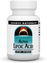 Source Naturals Alpha Lipoic Acid Supports Healthy Sugar Metabolism, Liver Function & Energy Generation* -100 mg - 60 Tablets