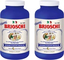 Brioschi Italian Lemon Flavored Effervescent Heartburn, Upset Stomach, Acid Indigestion, 8.5 oz bottle (Pack of 2)