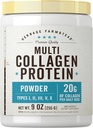 Carlyle Multi Collagen Protein Powder for Women and Men | 9 Oz | Type I, II, III, V, X | Premium Complex Supplement | Unflavored | Non-GMO and Gluten Free | by Herbage Farmstead